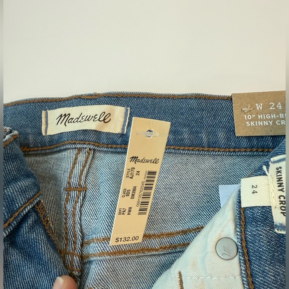NWT Madewell 10” High Rise Skinny Crop size 24 - Picture 9 of 15